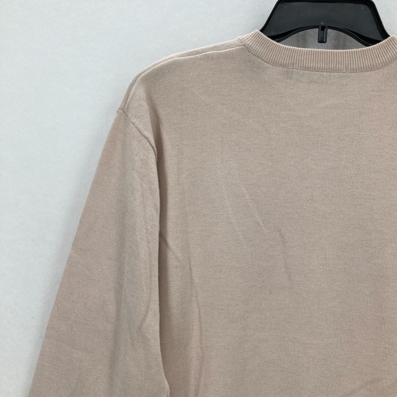 Bugatchi Uomo Wool Silk Cashmere V-Neck Sweater Mens Medium Beige Golf Preppy - Picture 10 of 13